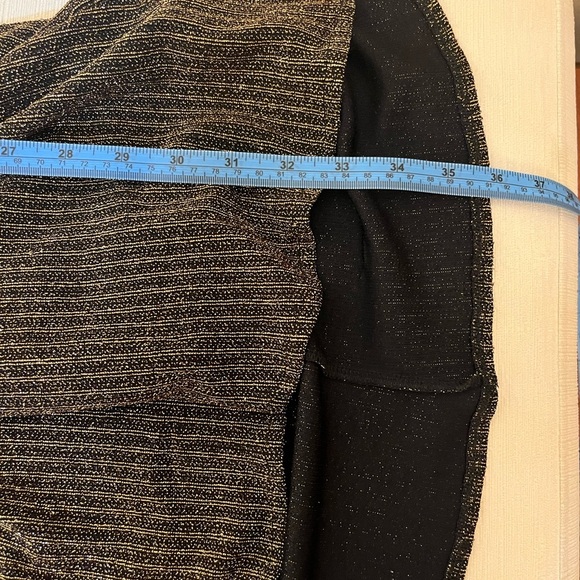 Show Me Your MuMu Dress - Women’s Large Gold - Metallic Mini V-Neck - Picture 8 of 9